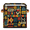 Multicolor 3, variant on CURLYOOT American Football Cube Storage Bin 11 Inch Fabric Storage Cube for Shelves Decorative Rugby Field Foldable Basket with Leather Handle for Closet Shelves Organizer