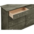 thumbnail image 5 of Glory Furniture Hammond 8 Drawer Dresser in Gray, 5 of 8