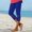 Blue, variant on Drovellove Women's Plus Size High Waisted Capri Joggers – Slim Fit Yoga Pants for Workout & Casual Wear