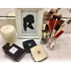 thumbnail image 5 of Soporte acrílico para brochas de maquillaje, organizador de escritorio de 3 compartimentos, organizador de cosméticos transparente, organizador de lápiz labial (transparente), 5 of 6