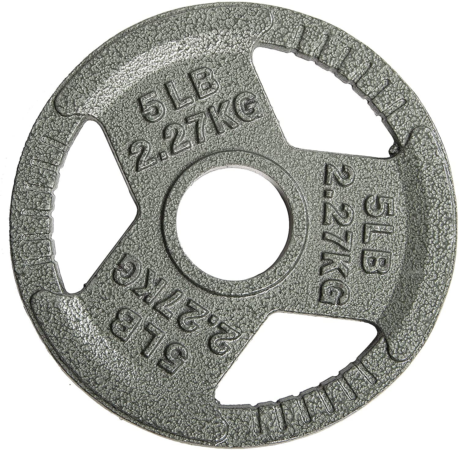 DKN Tri Grip Cast Iron Olympic Weight Plates 