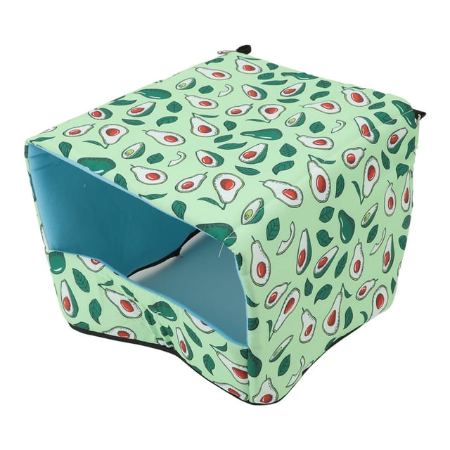 Nido de inodoro para hámster, gran espacio sin fondo, cómoda cama para mascotas pequeñas, casa para cobayas, conejos, 30x25x19cm