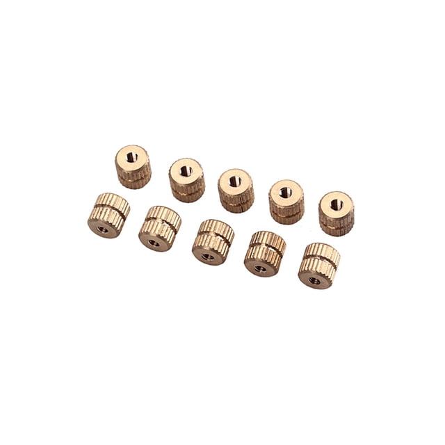 Greeniant Insertos de rosca resistentes al desgaste Tuerca Liviano Resistente al desgaste Durable Estable Tuerca moleteada Tornillo de montaje para Accesorios para instrumentos musicales Greeniant OD026998-00