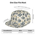 thumbnail image 6 of Fotbe Snake Flat Bill Visor Cap Classic Snapback Hat Polyester Foam Trucker Hat Trucker Cap Adjustable Baseball Cap, 6 of 9
