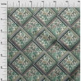 thumbnail image 3 of oneOone Velvet Green Fabric Floral Craft Projects Decor Fabric Printed By The Yard 58 Inch Wide, 3 of 4