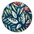 thumbnail image 3 of Unique Loom Bloom Collection Area Rug - Ambrosia (6' Round Navy Blue/Green), 3 of 7