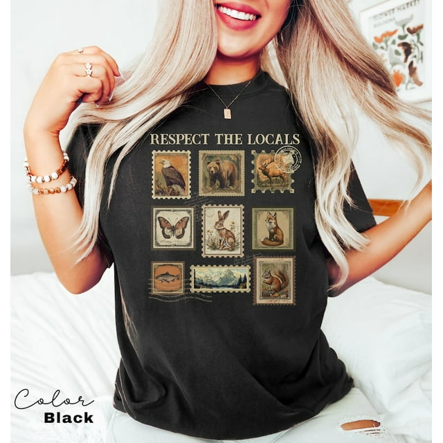 ALVORD Respecte la Faune Locale Parc National T-Shirt Unisexe P-5TG