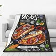 thumbnail image 3 of Taco Throw Blanket Food Blankets for Adult Women Men Novelty Realistic Soft Warm Lightweight Cozy Throws Funny Gifts Bed for Living Room Bedding Couch Decor Christmas 40x50in, 3 of 6