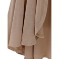 thumbnail image 3 of Avamo Ladies Coat Open Front Top Solid Color Outwear Loose Jacket Spring Cardigan Khaki 5XL, 3 of 4