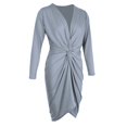 thumbnail image 1 of Ropa Atractiva Cómoda Mujer Gris vestido bodycon de manga larga Hugo, 1 of 7