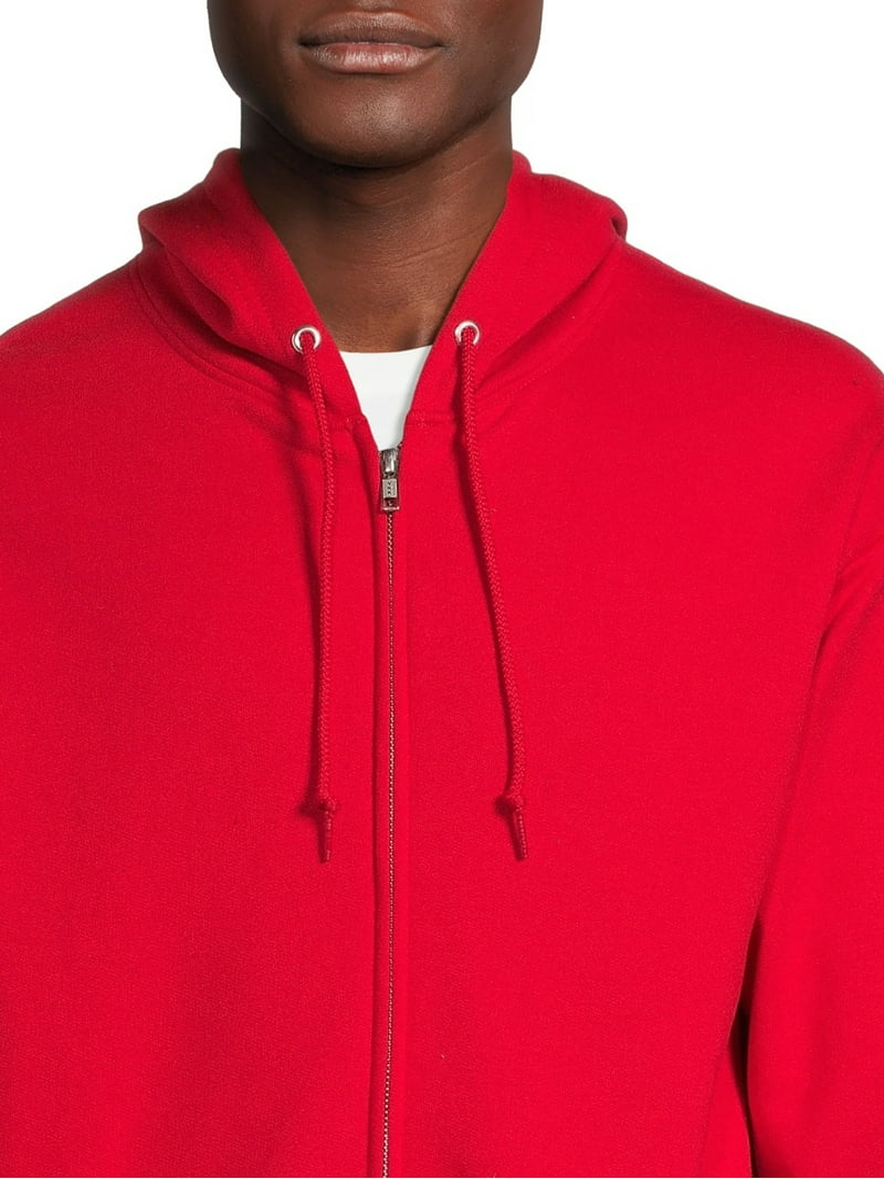 Athletic Works Men's Fleece Full Zip Hoodie Jacket - Walmart.com