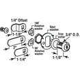 thumbnail image 4 of Serrure de Tiroir/armoire en Acier Inoxydable 1-1/8 Pouce U 9945, 4 of 4