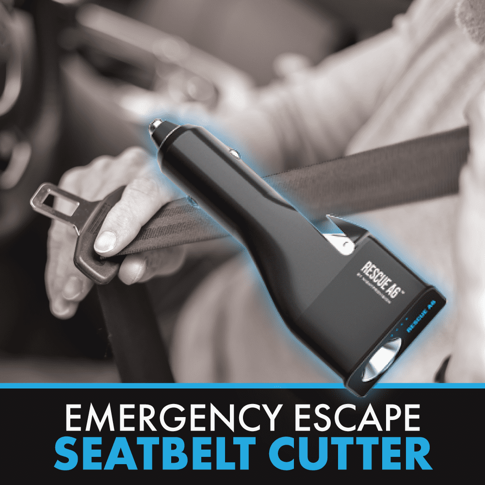 Rescue A6 Car Safety Device For Window Seat Belt USB Charger LED Flashlight