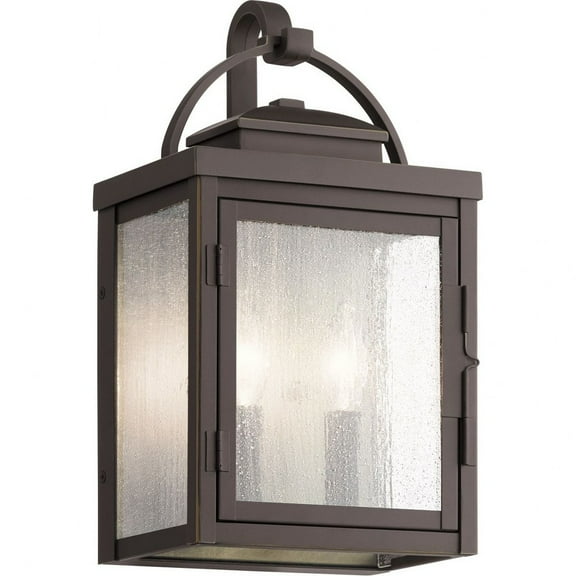 Kichler 59011 Carlson 2 Light 15" Tall Outdoor Wall Sconce - Bronze