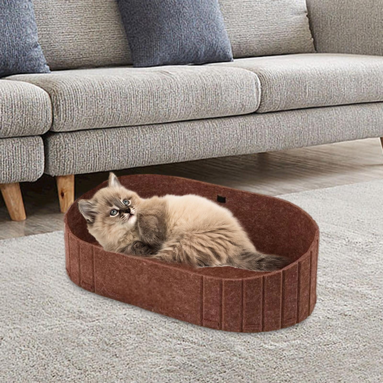 Cat Scratcher Bed Cat Scratching Lounge Bed Kitten Indoor Scratch Resistant Felt Cloth Sofa for Home Cats