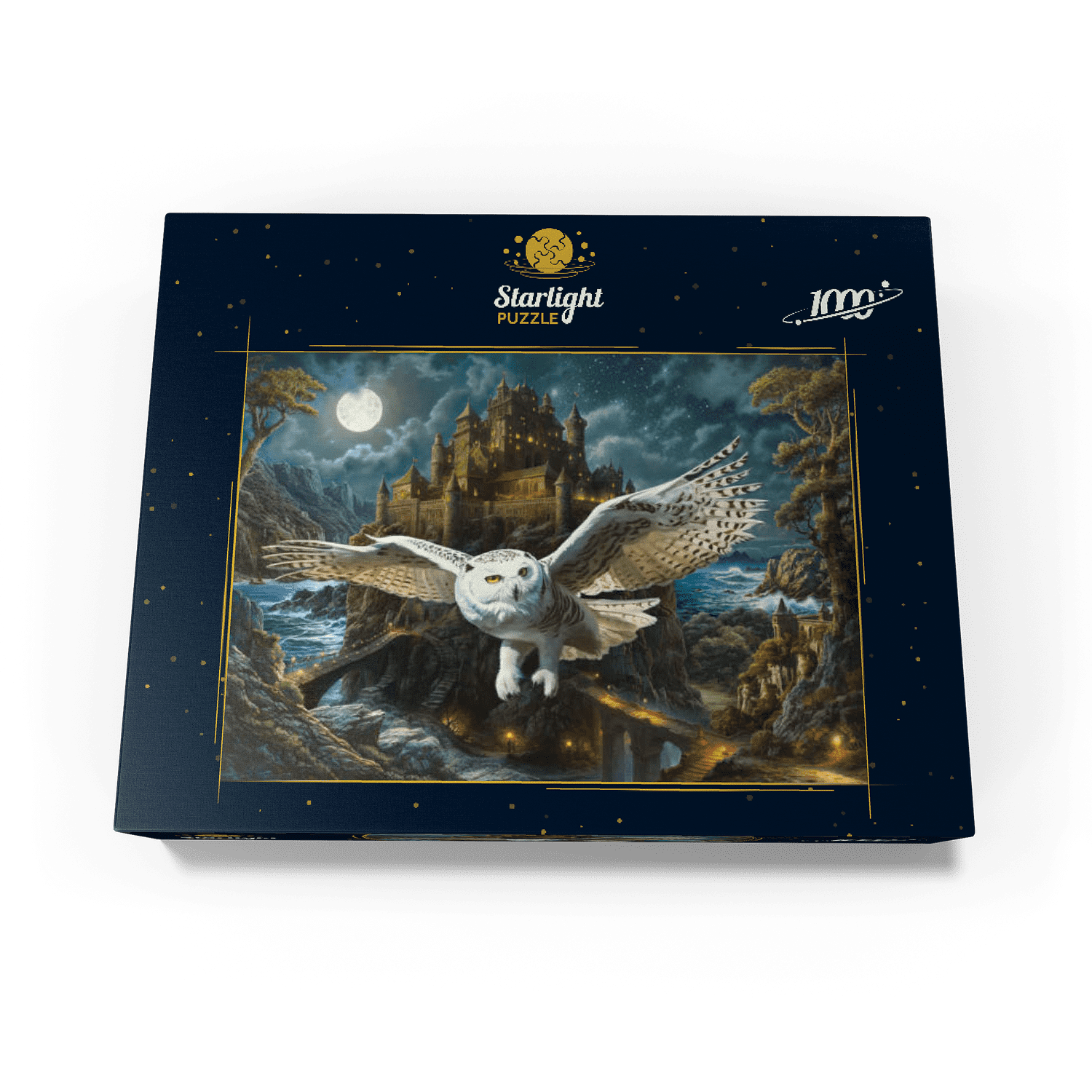 MyPuzzle - Magic Owl And Castle - Premium 1000 Piece Jigsaw Puzzle for Adults