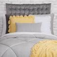 thumbnail image 2 of Dormify Decorative Throws Pillows Pillow in Chenille Knit Yellow | Yellow Solid, Fringe Tassels | 20" x 20"| Bedroom, Living Room, Kid's Room, College Dorm and Gift, 2 of 3