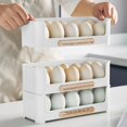 thumbnail image 1 of Stackable Egg Organizer for Refrigerator Side Door with Date Tracker, Holds 10 Eggs, Space-Saving Kitchen Storage Box, 1 of 7