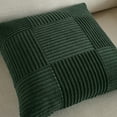 thumbnail image 5 of Fancy Homi Set of 2 Dark Green Boho Decorative Throw Pillow Covers 18x18 inch for Living Room Bedroom Couch Bed Sofa, Modern Farmhouse Home Decor, Soft Striped Plaid Corduroy Accent Cushion Case, 5 of 5