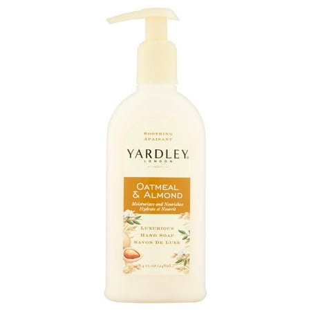 Yardley London Soothing Luxurious Hand Soap, Oatmeal & Almond, 8.4 Oz