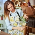 thumbnail image 6 of Apron Home Kitchen Cooking Baking Gardening for Women Men With Pockets Summer Yellow Blue Flowers Floral 32x28 inch, 6 of 6