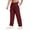 Wine #007, variant on Mohiass Men's Fleece Cargo Sweatpants Baggy Mens Sweat Pants Open Bottom Cotton Sweatpants for Men Lounge Pants with Pockets Army Green L