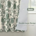 thumbnail image 2 of DriftAway Linen Floral Paisley Loden Green Blackout Curtains for Living Room Bedroom 63 Inch Length 2 Panels Lined Back Tab Rod Pocket Window Drapes Thermal Farmhouse Country Jacobean Curtains, 2 of 8