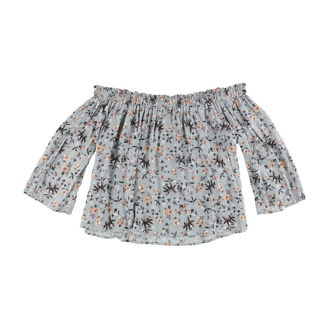 Blusa de un hombro ASTR The Label Annabelle azul mediano