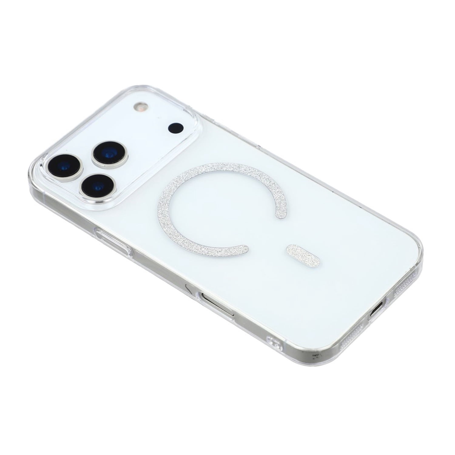 Transparent Bumper Case with MagSafe for iPhone 17 Pro Max - Silver