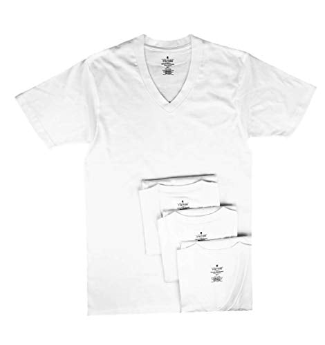 Cotton Crew Neck Undershirt, White 