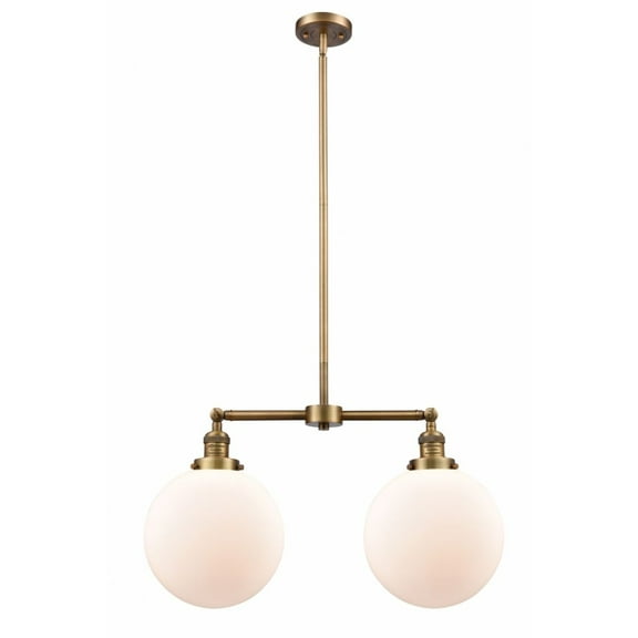 Innovations 209-BB-G201-10-LED X-Large Beacon 2 Light Chandelier part of the Franklin Restoration Collection, Brushed Brass