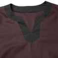 thumbnail image 6 of LEKWK Renaissance Shirt Men Long Sleeve Retro Lace Up Shirts Pirate Medieval Viking Tops Halloween Party Costume Without Belt, 6 of 6