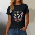 thumbnail image 5 of Duqingm America 250 Shirt 250 Years of Freedom Shirt 250th Anniversary of American Independence Black,3XL, 5 of 7