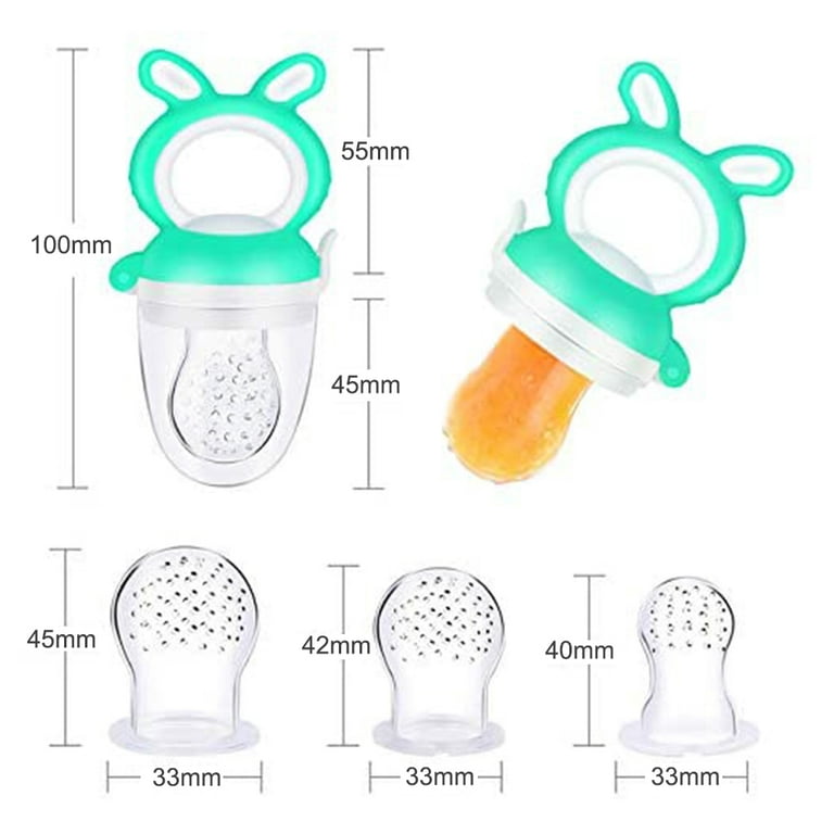 Qiiburr Small Mesh Bag Silicone Baby Feeder Mother and Baby Supplies Baby Fruit and Vegetable Music Silicone Music Baby Nutrition Fruit and Vegetable