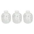 thumbnail image 2 of 3Pcs Hydroponic Plants Vase Embossed Flower Design Ideal For Living Room Bedroom Office Decoration Transparent Color, 2 of 4