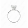 thumbnail image 2 of Cora Jewellery 4CT Emerald Moissanite Solitaire Engagement Ring For Women, 14K White Gold, 2 of 5