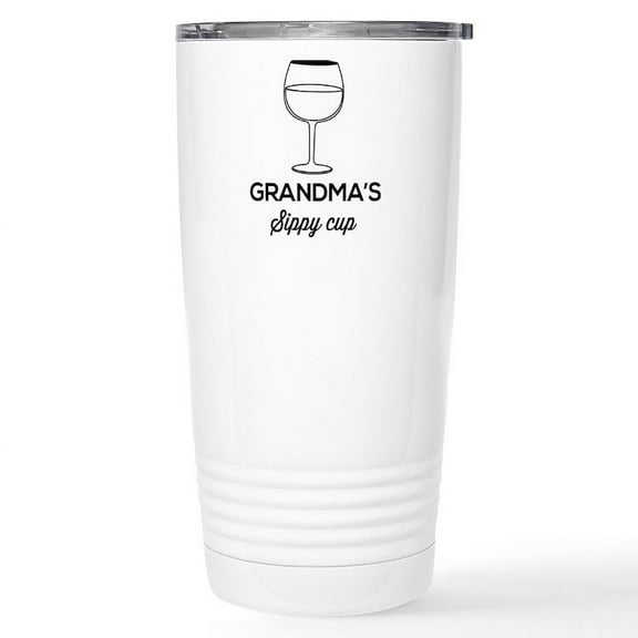 CafePress - Grandma's Sippy Cup Travel Mug - Insulated Stainless Steel Travel Tumbler 20 oz.