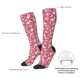 thumbnail image 4 of Fotbe French Bulldog Calcetas Divertidas Estampadas para Hombre y Mujer, Calcetas de Algodón hasta la Rodilla para Caminar, Correr, Enfermería y Embarazo, 4 of 6