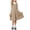 Khaki, variant on XRoczxe Girls Pleated Jumper Dress, Sleeveless A-Line School Uniform Pinafore, Classic Round Neck Swing Skirt for Kids Daily Wear & Parties