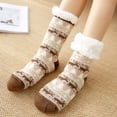 thumbnail image 1 of Womens Slipper Fuzzy Socks Non Slip Winter Warm Soft Fluffy Cozy Fleece Lining Home Socks,Color6, 1 of 9