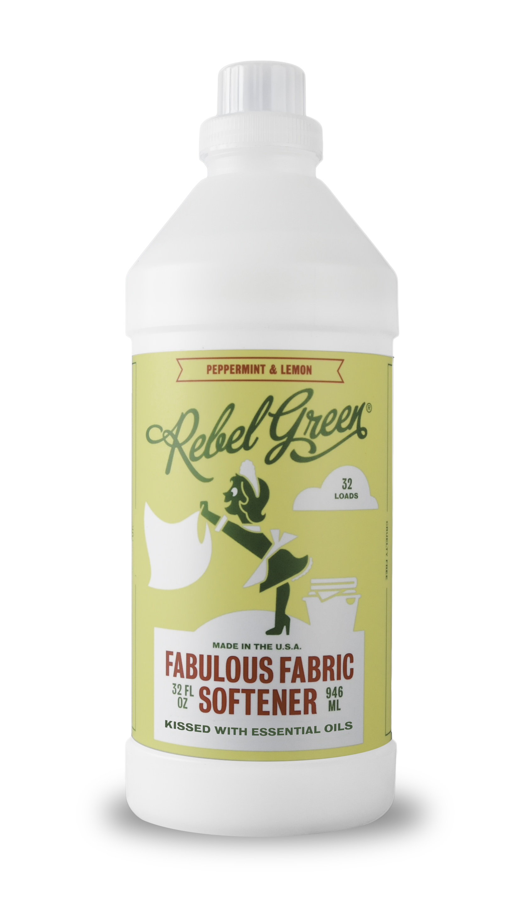 Rebel Green Peppermint & Lemon Fabric Softener