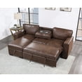 thumbnail image 3 of Living Room Modern Polyester Reversible Pull Out Sofa Bed 273 Lbs, 3 of 11