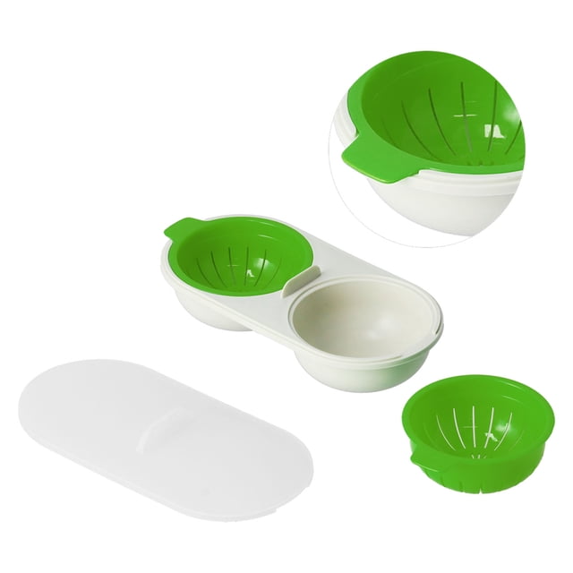 Microwave Egg Cooker Food Grade Removable Drain Basket Boiled Eggs for Kitchen
