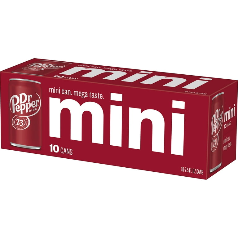 Dr Pepper Soda - 10pk/7.5 fl oz Mini Cans