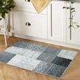 thumbnail image 1 of ZACOO 2'x3' Geometric Small Rug Rectangle Pattern Kitchen Rugs Non-Slip Non-Shedding Mat Washable Floor Carpet for Doorway Entryway Bathroom, Gray, 1 of 8