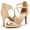 NUDE/NUBUCK, variant on Dream Pairs Women's Fashion Ankle Strap Stilettos Open Toe Sandals Pump Heel Sandals DOLCE NUDE/NUBUCK Size 5.5