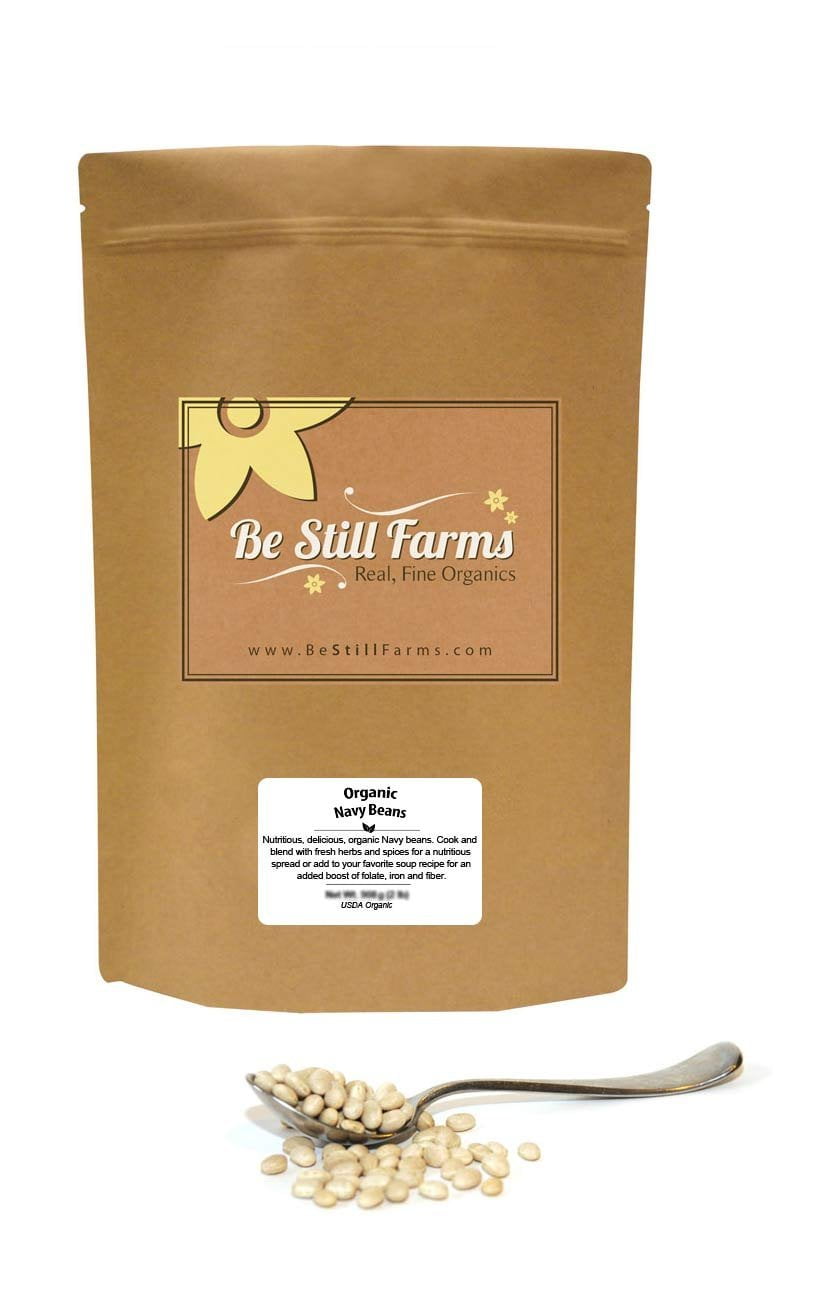 Be Still Farms Organic Navy Beans (2 Lbs) Dried Navy Beans Bulk are