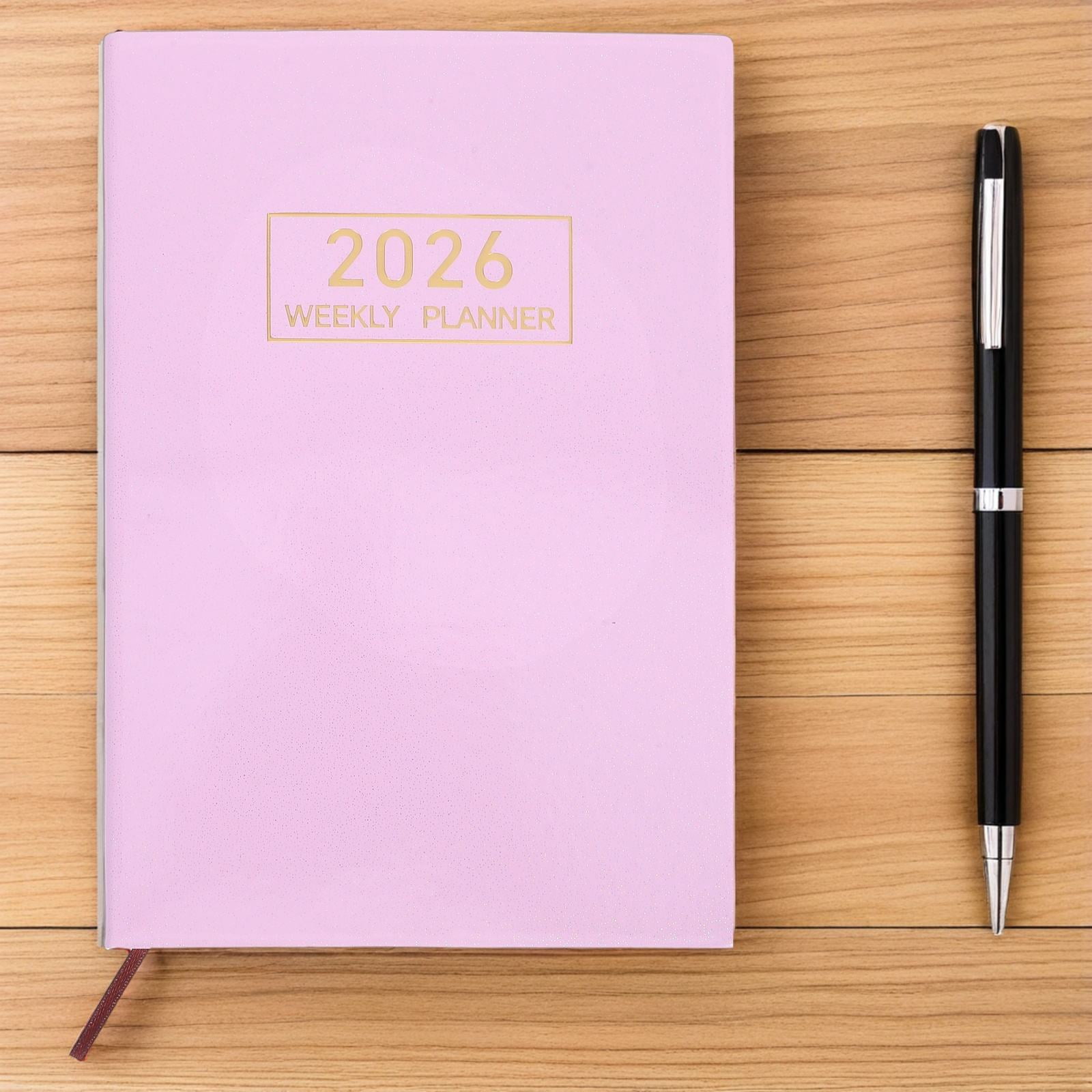 CATIEBYE 2026 Daily Planner Notebook Compact Portable Organizer with Smooth Writing Paper for Scheduling and Notes