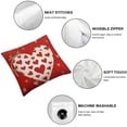 thumbnail image 4 of Acheng  Happy Mother's Day Letter Red Throw Pillow Cover, 2pcs Show Love to Mum Cushion Case Decoration for Sofa Couch White, 4 of 6