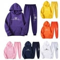 thumbnail image 3 of MaFYtyTPR Christmas Women's Sweatsuit Fashion Sports Casual Long Pants Long Sleeve Printed Hooded Tops Sets Z-Purple M, 3 of 3